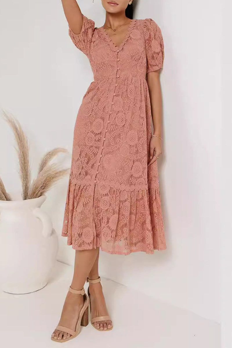Alicia Chic Midi Cocktail Dress