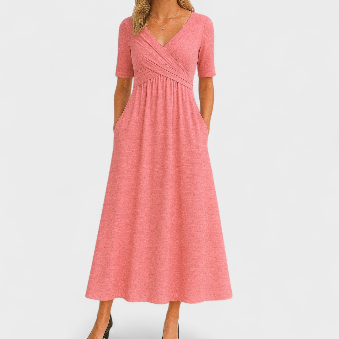 Saphira Elegant Midi Dress for Women