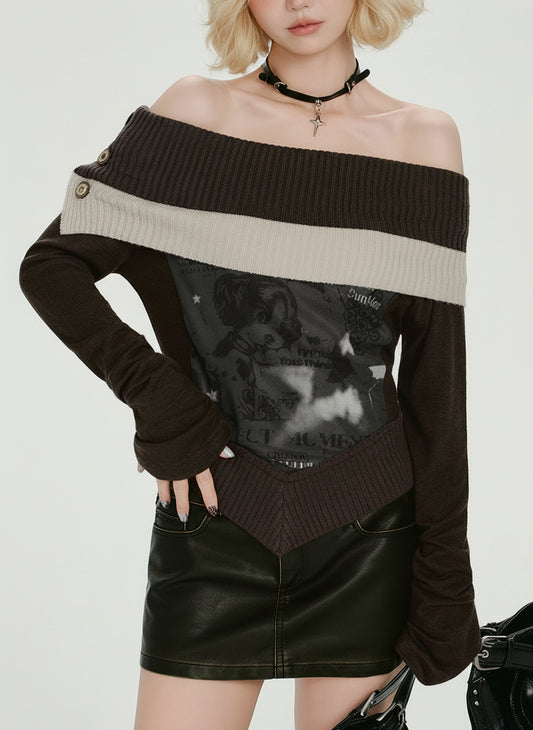 Leticia Cold-Shoulder Top