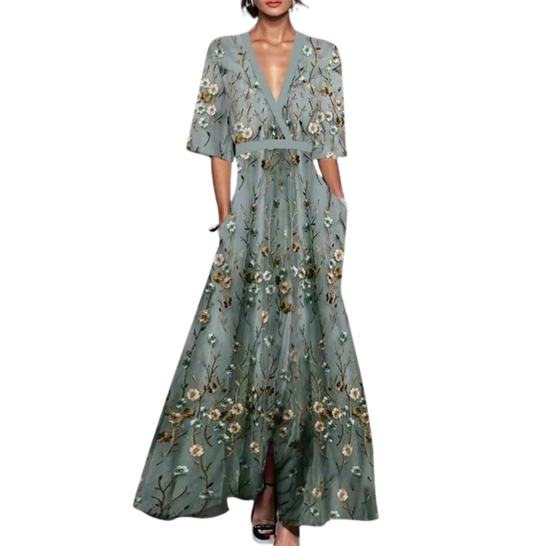 Freya Summer Floral Wrap Midi Dress