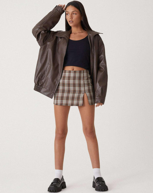 Paloma Oversized Leather Bomber Jacket
