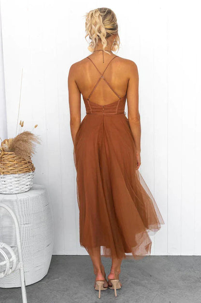 Lauren Elegant Satin Maxi Dress