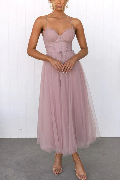 Lauren Elegant Satin Maxi Dress