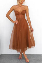 Lauren Elegant Satin Maxi Dress