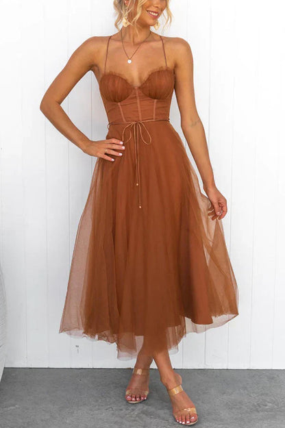 Lauren Elegant Satin Maxi Dress