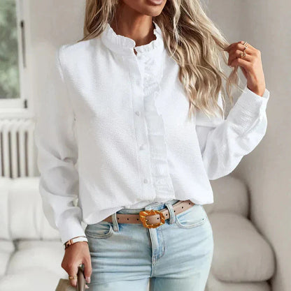 Casual Elegance Soft Drape Blouse