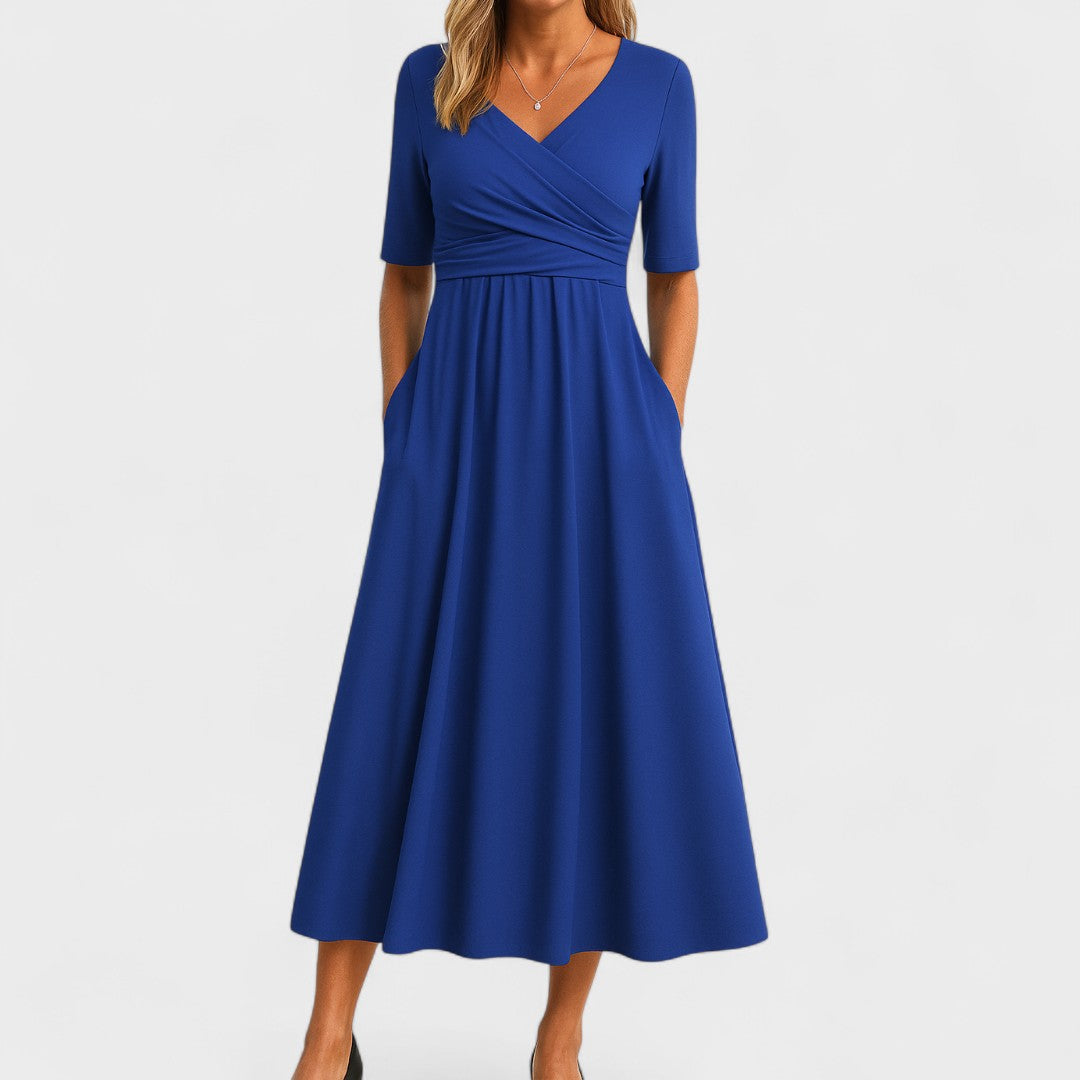 Saphira Elegant Midi Dress for Women