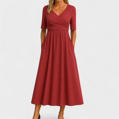 Saphira Elegant Midi Dress for Women