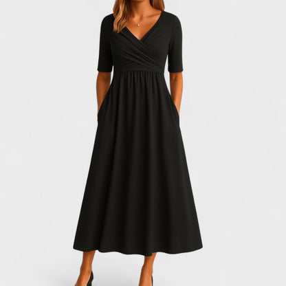 Saphira Elegant Midi Dress for Women