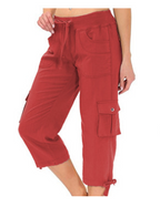High-Rise Quick-Dry Capri Pants