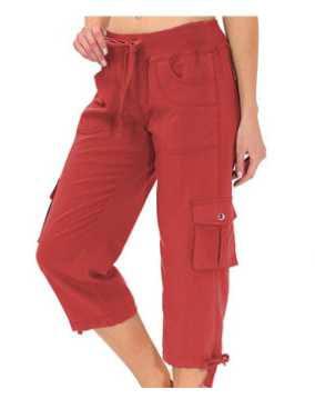 High-Rise Quick-Dry Capri Pants