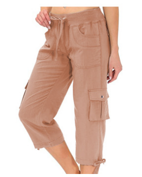 High-Rise Quick-Dry Capri Pants