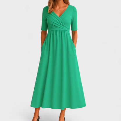 Saphira Elegant Midi Dress for Women