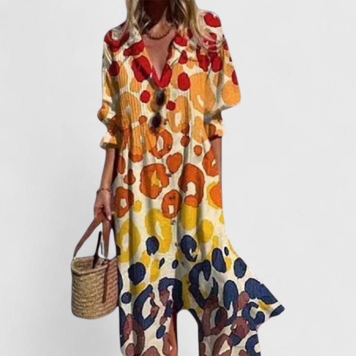 Zorelia Elegant Boho Maxi Dress for Women