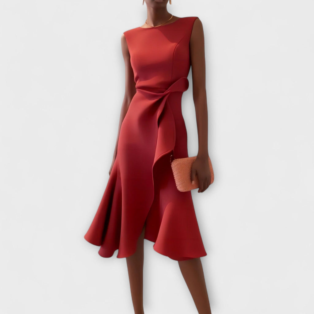 Elenora Sophisticated Midi Dress for Women