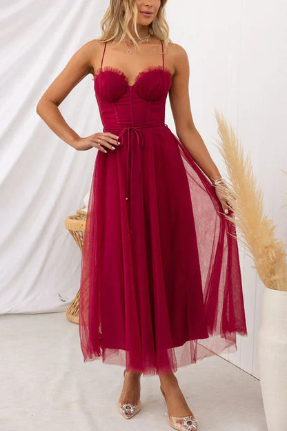 Lauren Elegant Satin Maxi Dress
