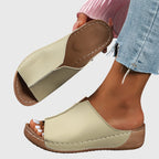 Elowen Contoured Leather Orthopedic Sandals