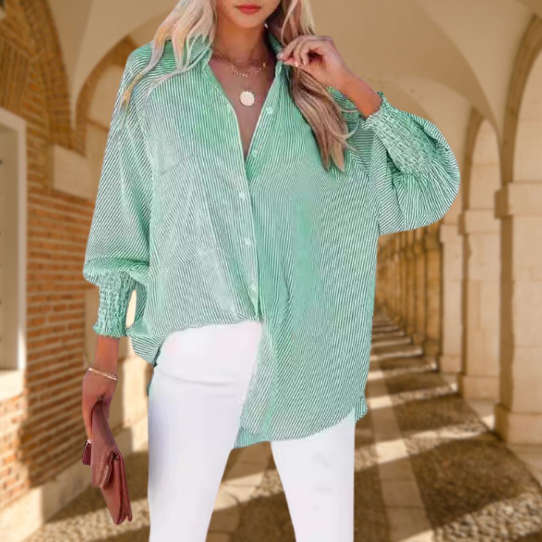 Hazel Relaxed Fit Button-Down Shirt