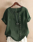 Harper Breezy Button-Front Summer Blouse