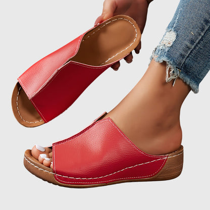 Elowen Contoured Leather Orthopedic Sandals