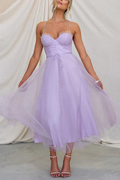 Lauren Elegant Satin Maxi Dress