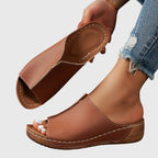 Elowen Contoured Leather Orthopedic Sandals
