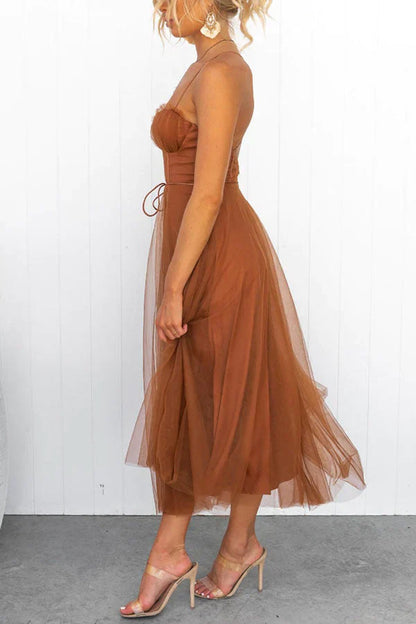 Lauren Elegant Satin Maxi Dress