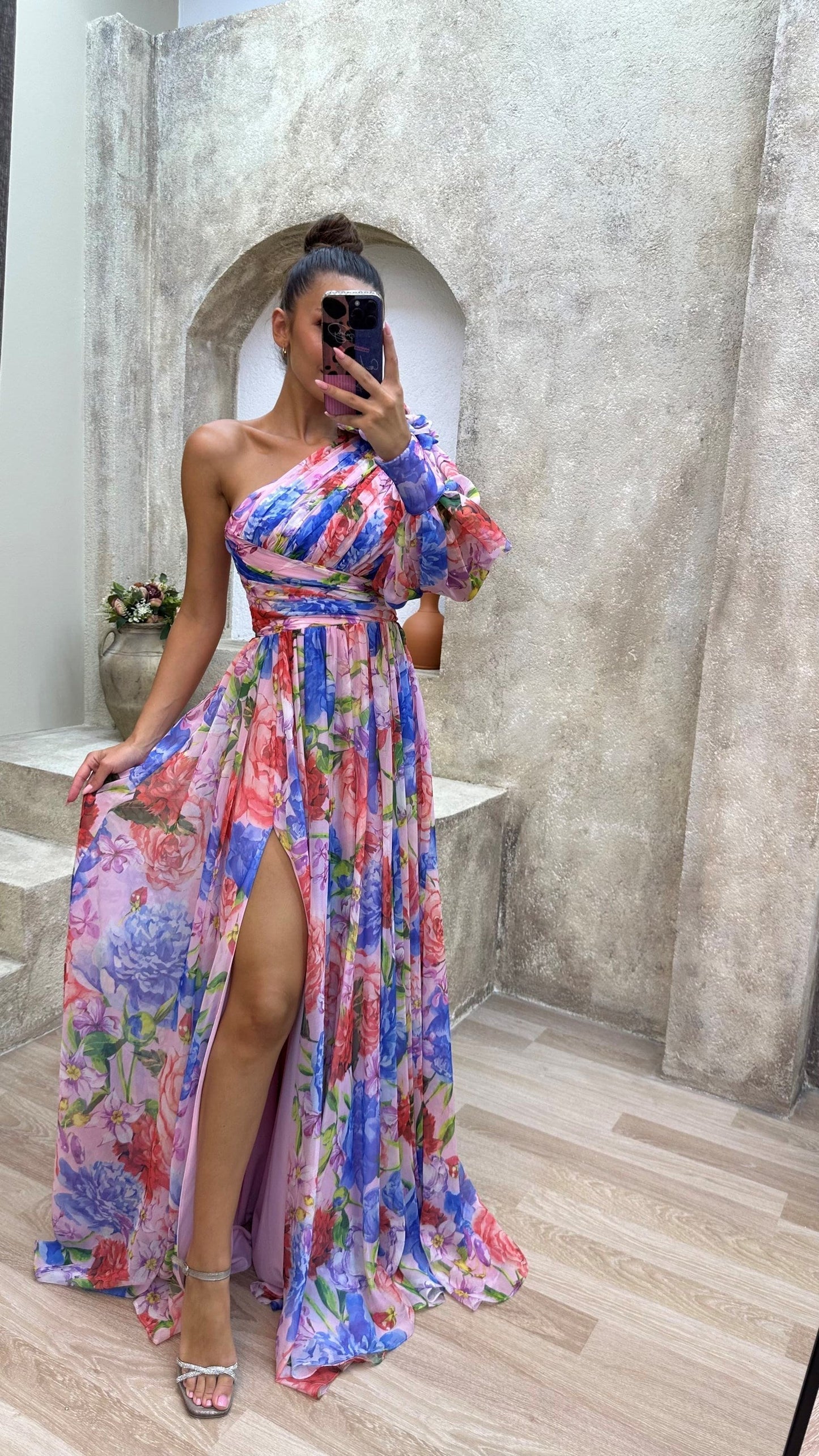 Seraphina Flowy Off-Shoulder Summer Dress