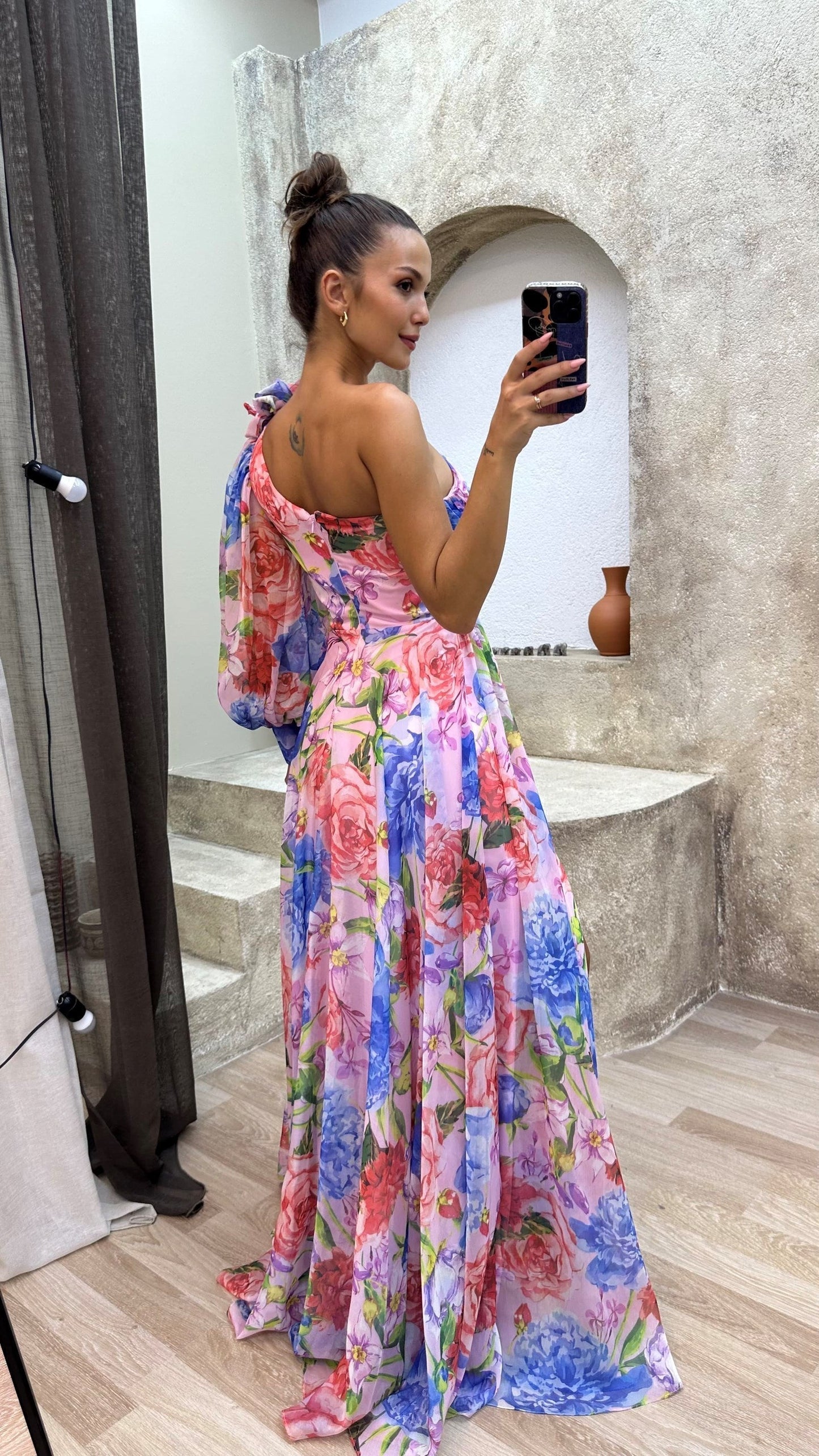 Seraphina Flowy Off-Shoulder Summer Dress