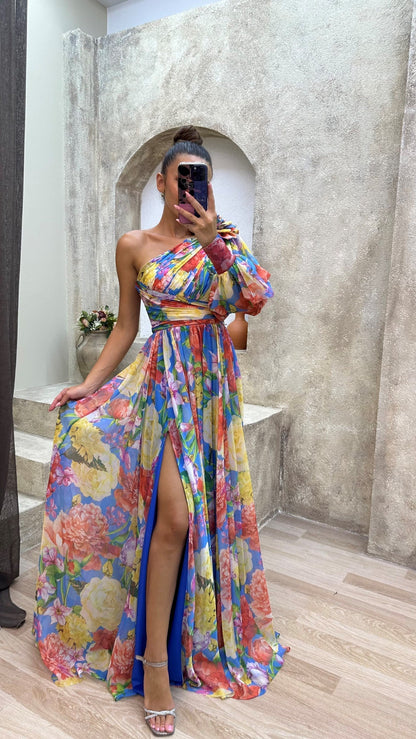 Seraphina Flowy Off-Shoulder Summer Dress