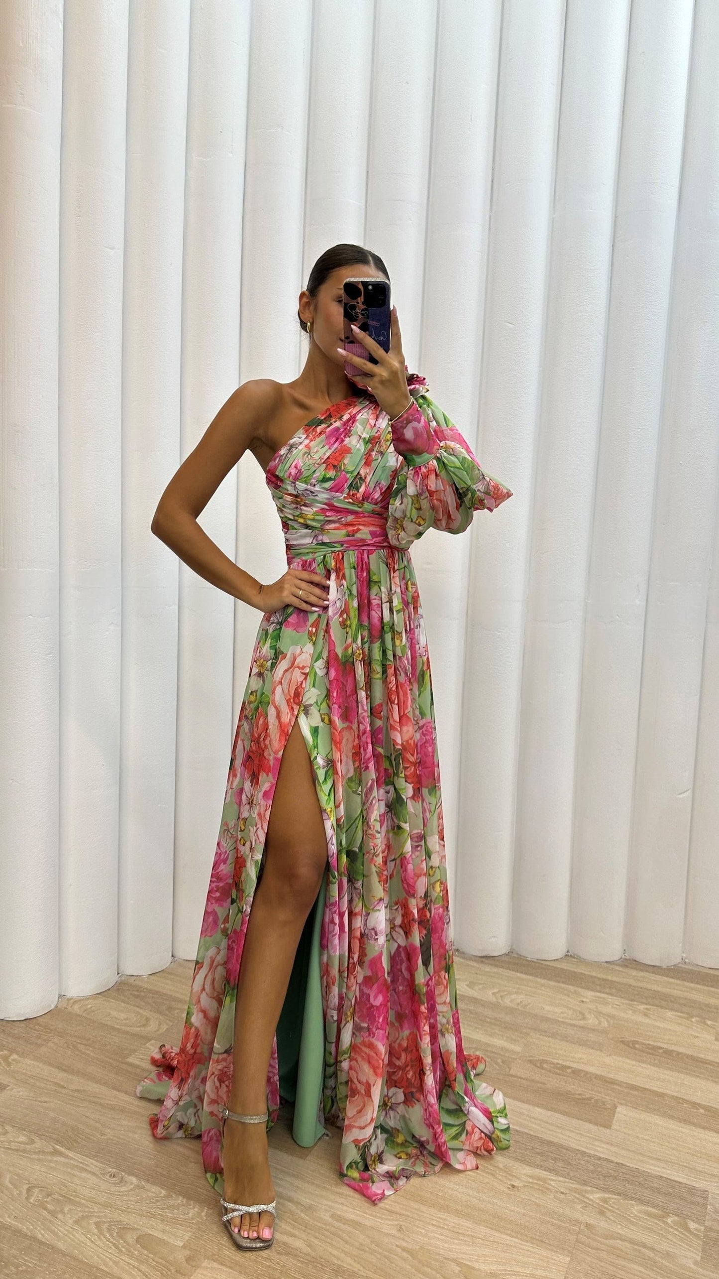Seraphina Flowy Off-Shoulder Summer Dress