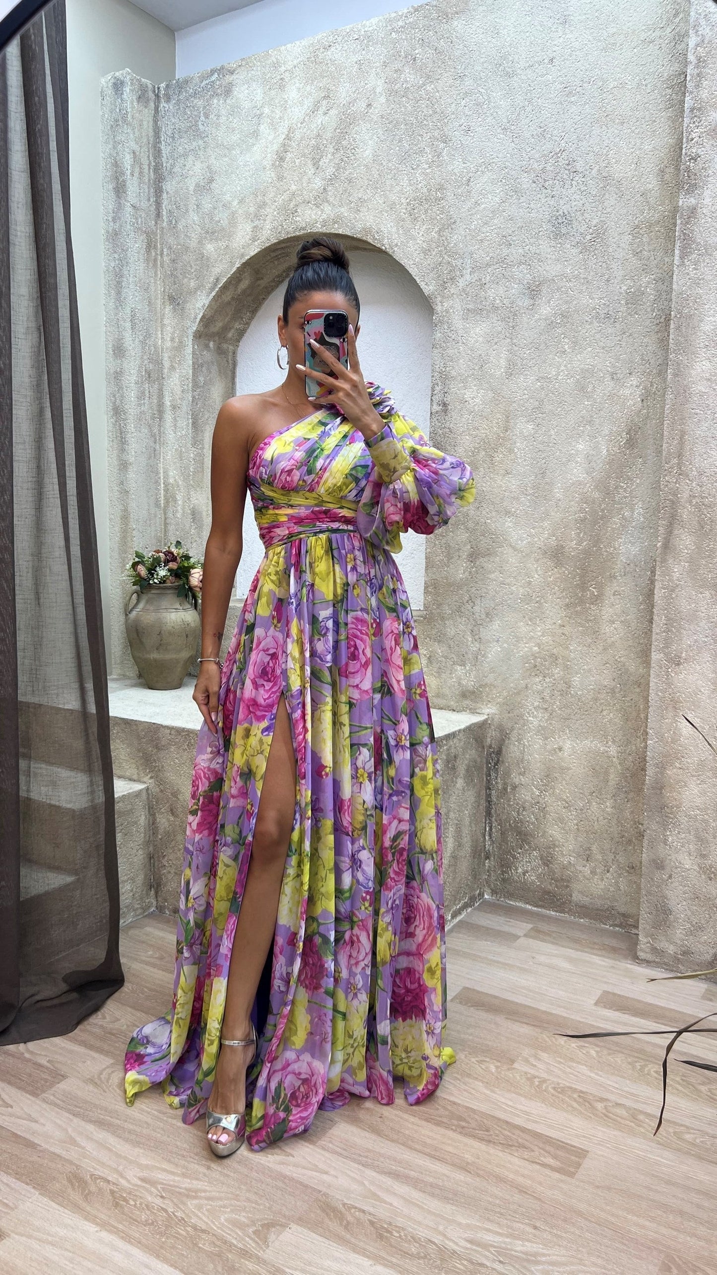 Seraphina Flowy Off-Shoulder Summer Dress