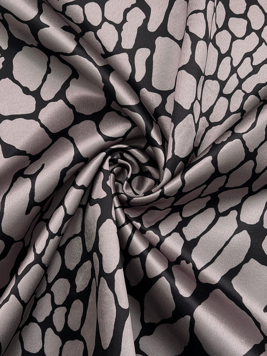 Colette Snakeskin Print Button-Up Blouse