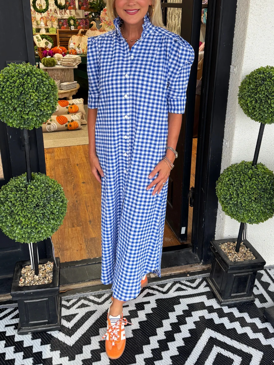 Faith Nantucket Linen Midi Dress