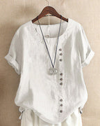 Harper Breezy Button-Front Summer Blouse
