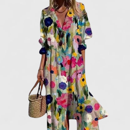 Zorelia Elegant Boho Maxi Dress for Women