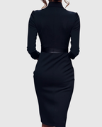 Elowara Elegant Midi Dress for Women
