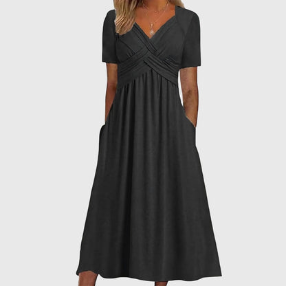 Novara Elegant Tummy Control Midi Dress