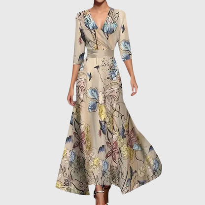 Roselune Elegant Midi Dress for Women