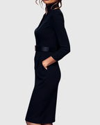 Elowara Elegant Midi Dress for Women