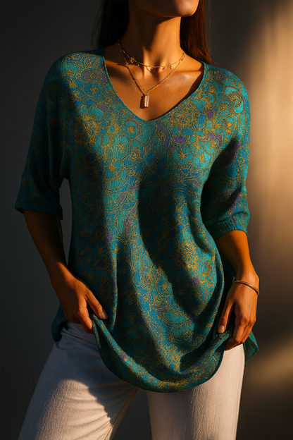 Victoria Retro Knit Pullover Sweater