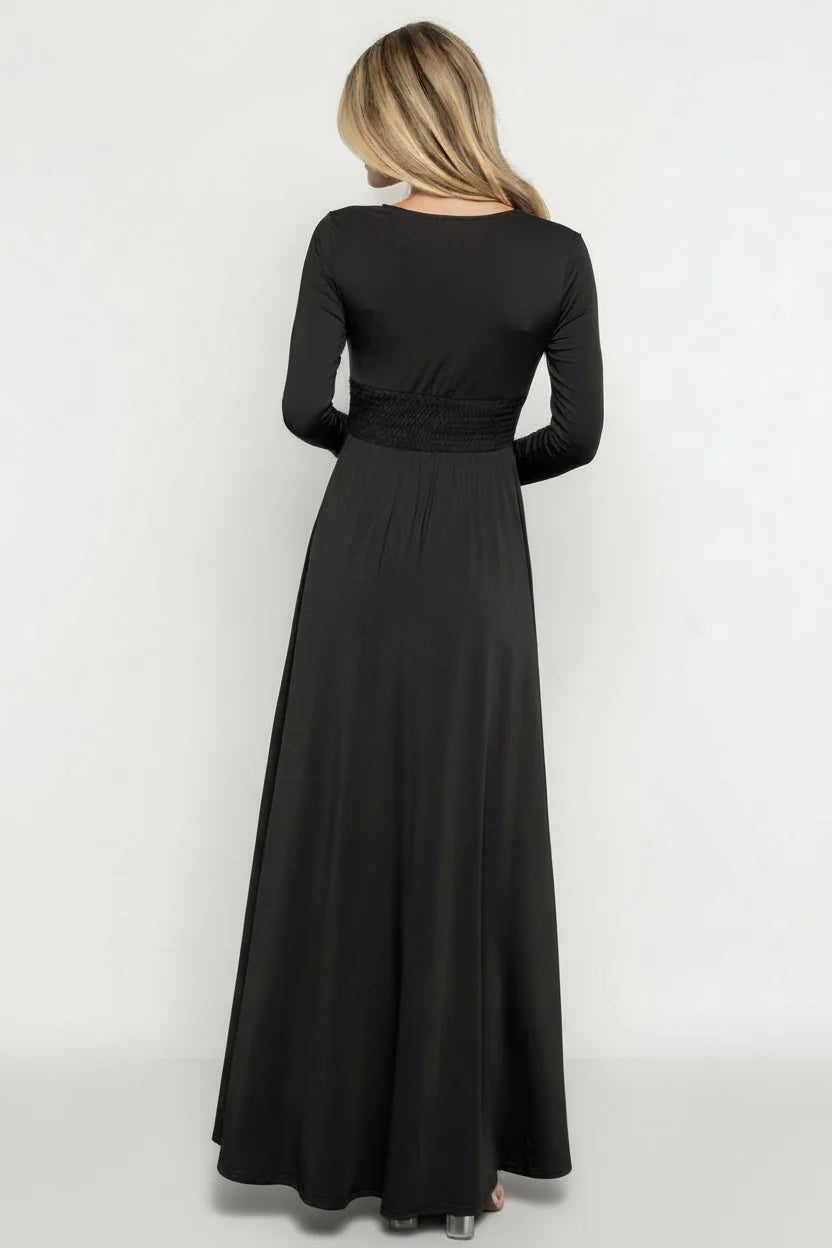 Luxe Black Maxi Dress