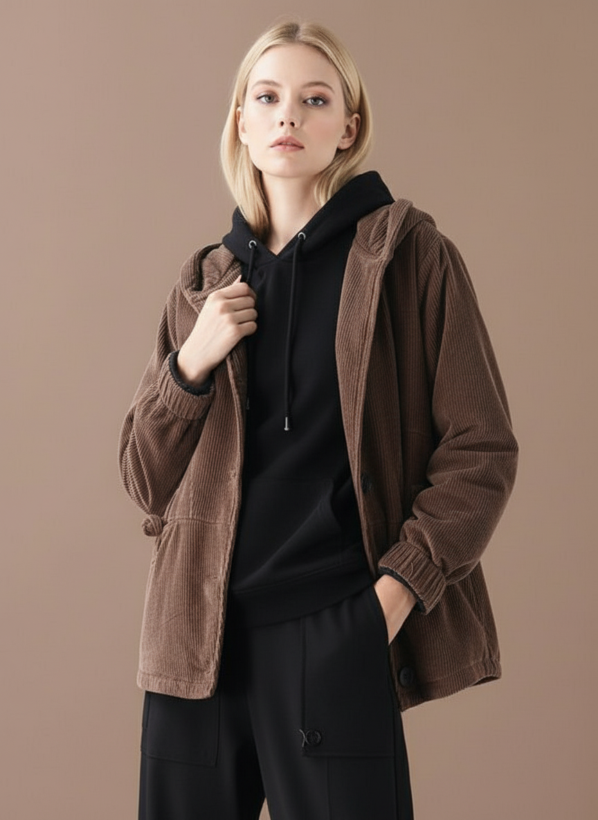 Eleanor Corduroy Winter Coat Jacket