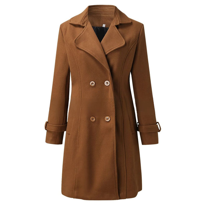 Brown coat on a white background