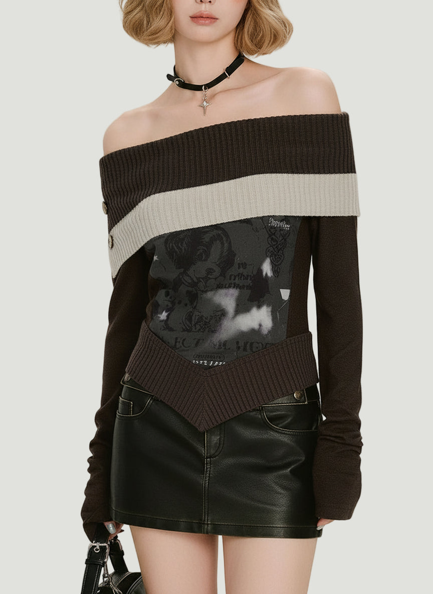 Leticia Cold-Shoulder Top