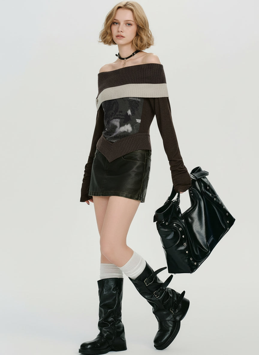 Leticia Cold-Shoulder Top