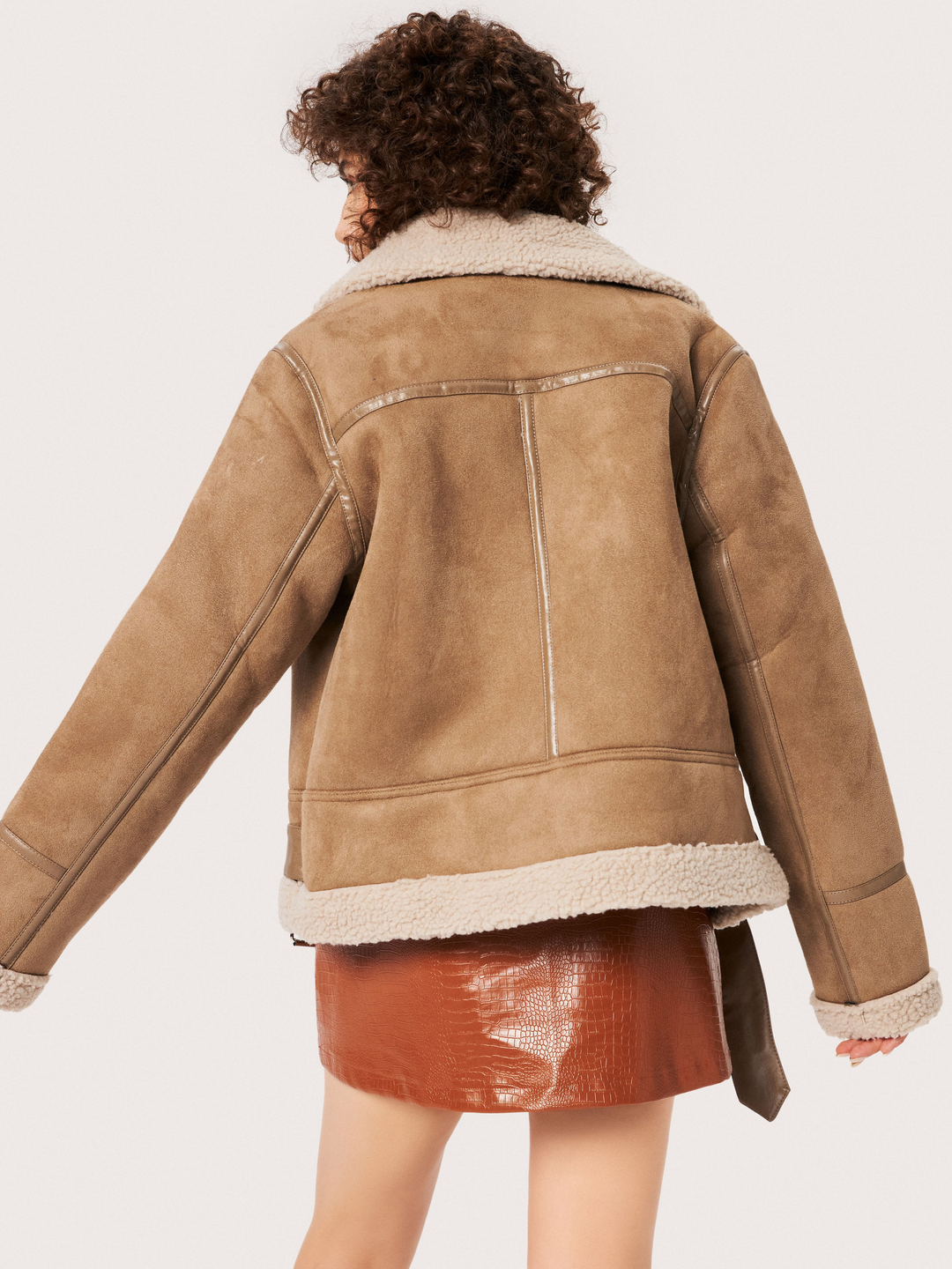 Lumiera Suede Shearling Jacket 3