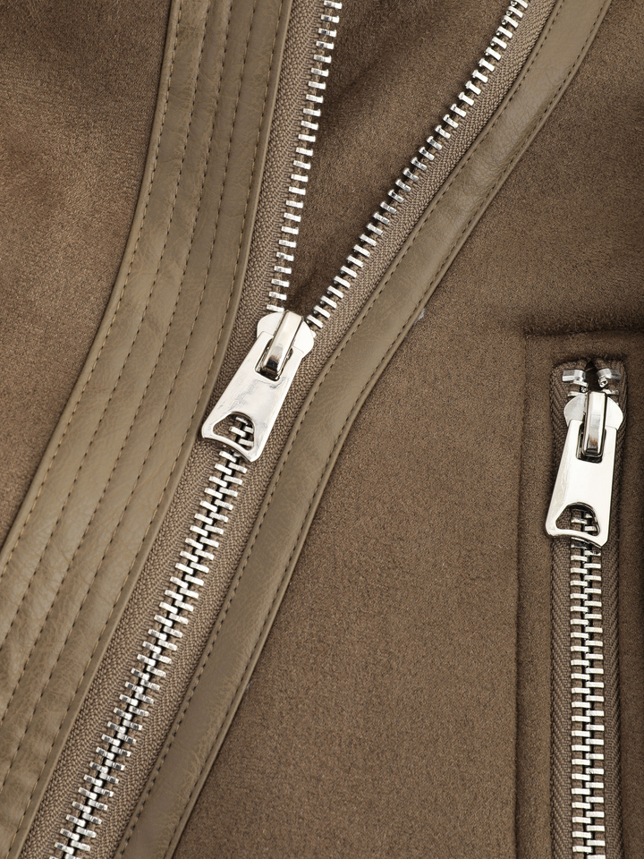 Lumiera Suede Shearling Jacket 6