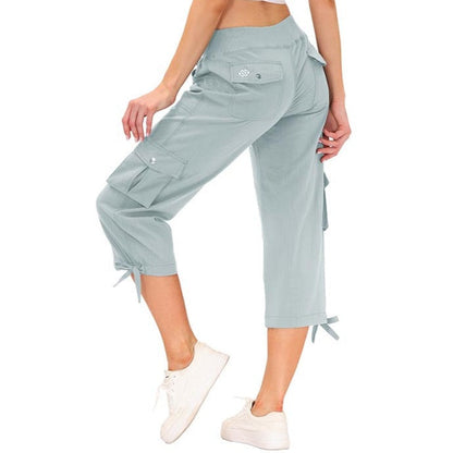 High-Rise Quick-Dry Capri Pants