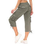 High-Rise Quick-Dry Capri Pants